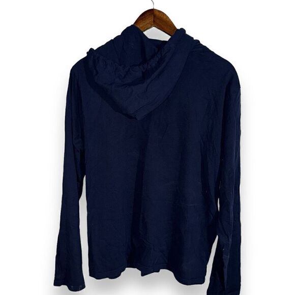 Navy Polo Ralph Lauren Graphic Pullover Hoodie Size M - Picture 6 of 6